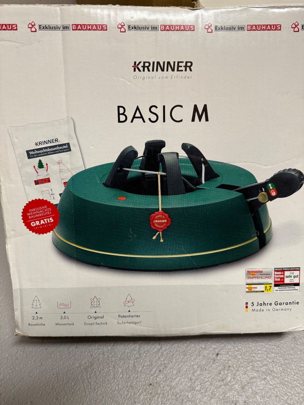 Krinner Basi per albero di Natale: Krinner Basic M Christbaumständer 1 mal gebraucht – Nuovo (secondo la descrizione) da Bettwil venduto da Tija007