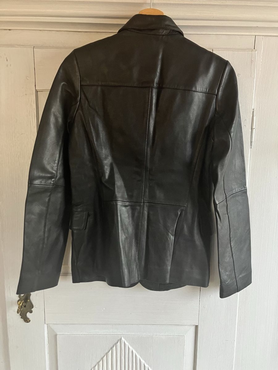 S.Oliver Completi & Tailleur: Echtleder Blazer von s.Oliver, Schwarz – Nuovo (secondo la descrizione) da Zürich venduto da miriosa 3