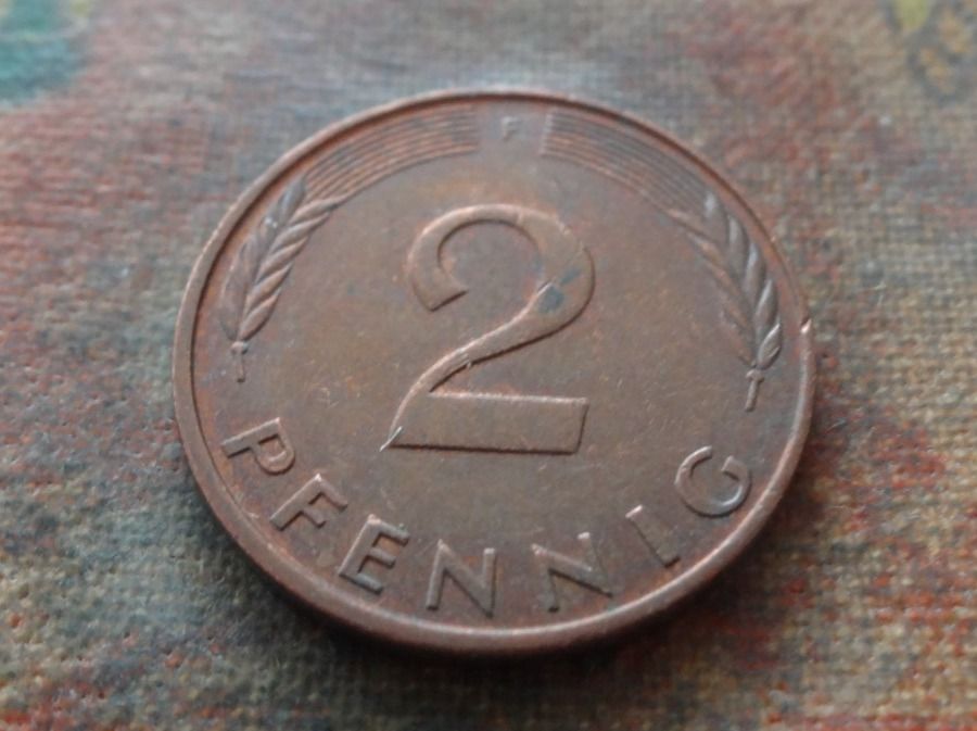 Tutti le monete: DEUTSCHLAND 2 Pfennig 1984 – Usato da Romanel-sur-Lausanne venduto da Swift13 1