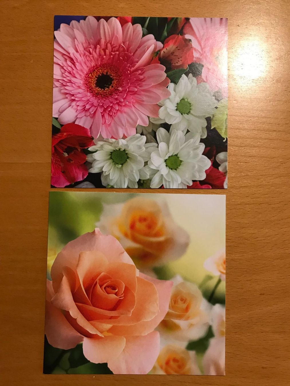 Cartoline postali: 2x quadratische Grusskarten Blumen – Usato da Luzern venduto da mey_s13