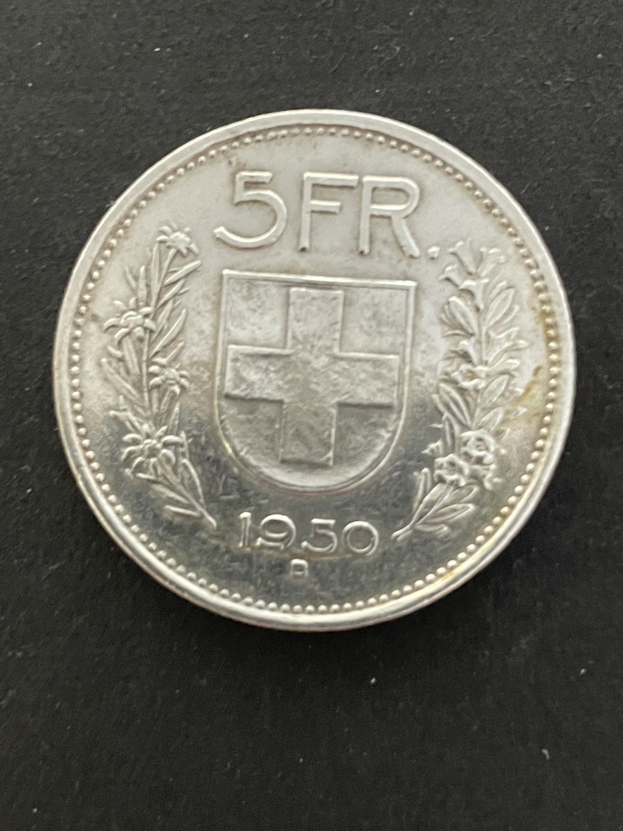 Toutes les monnaies: 5.- Silber CH Jahr 1950 – D'occasion à Meierskappel par Hala03 1