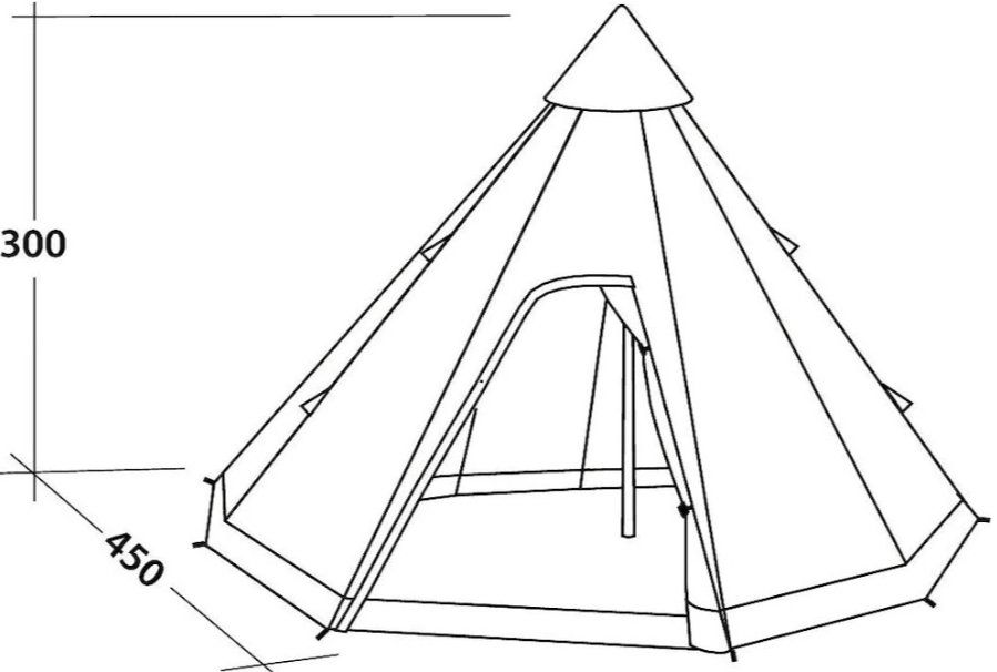 Tende : Tipi Zelt 8 Personen Robens – Nuovo (secondo la descrizione) da Widnau venduto da Rimbali 1