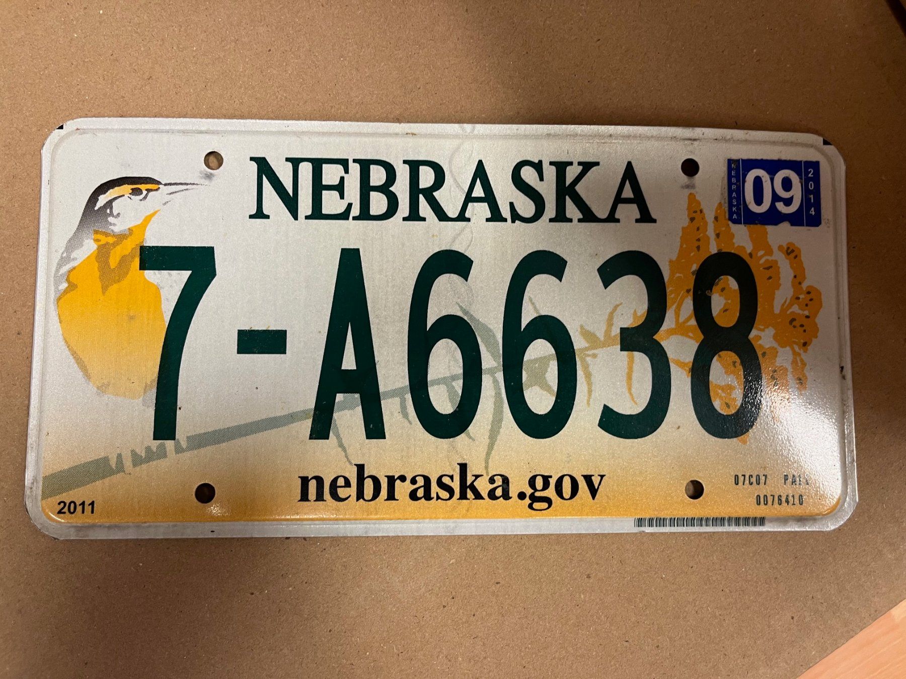 Schilder: Plaque américaine - Nebraska – Gebraucht aus Matran von Bridge-Mania