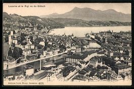 AK Lucerne, Le Rigi vu du Gütsch