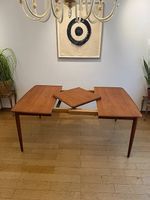Teak Ausziehtisch Henry Rosengren Hansen Brande Møbel 1960