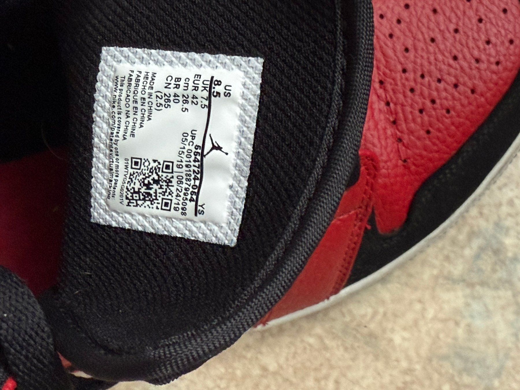 Jordan Herrenschuhe: Jordan nike Mid 1 Reverse Bred – Gebraucht aus Bellinzona von Pucciaredda 3