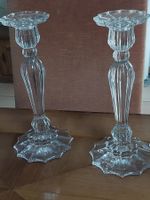 1 Paar Tschechische Kristall Kerzenleuchter, Mid Century
