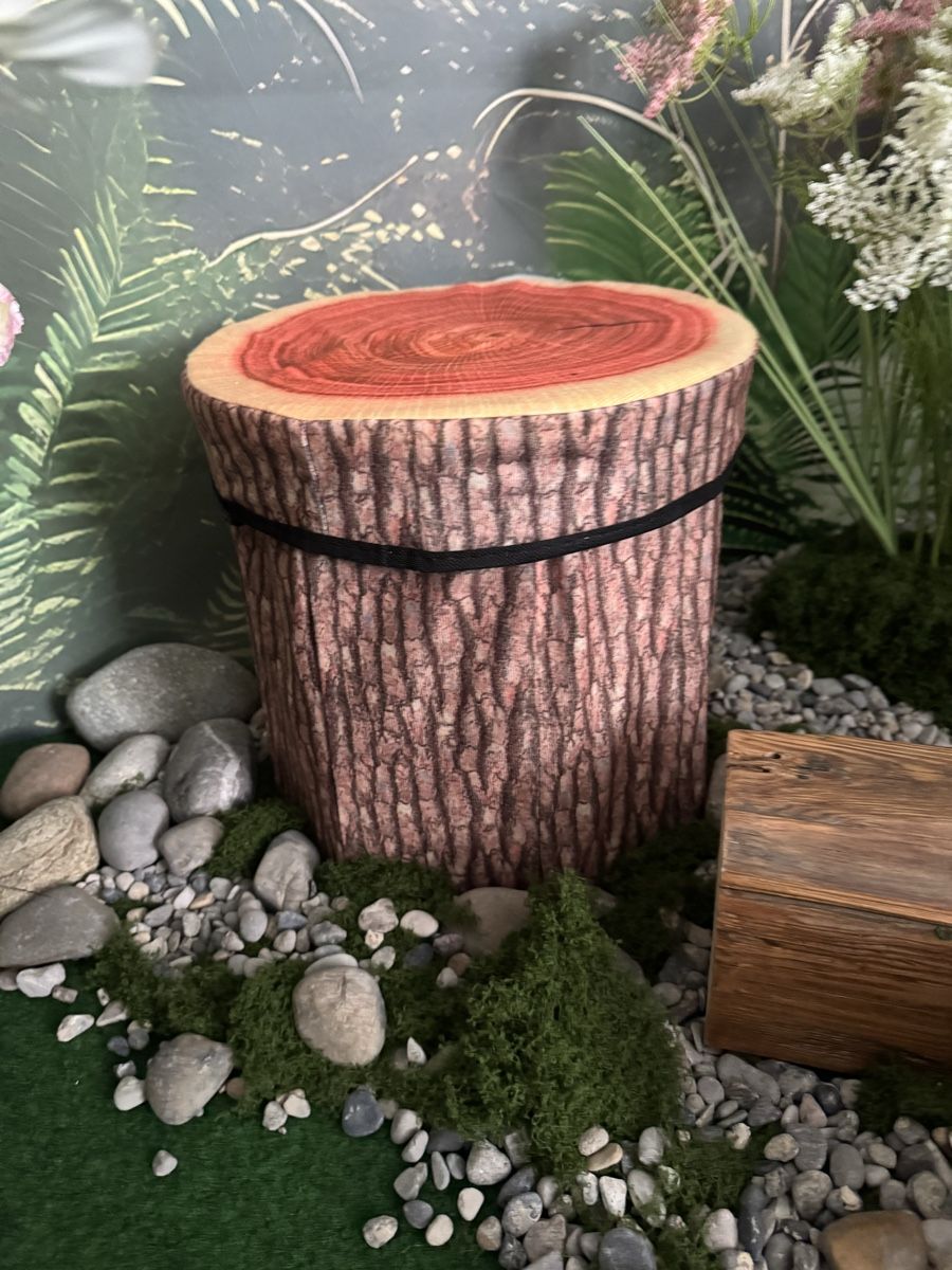 Hocker: Stool wood look storage box foldable new – Neu (gemäss Beschreibung) aus Schlieren von sch_7wfd