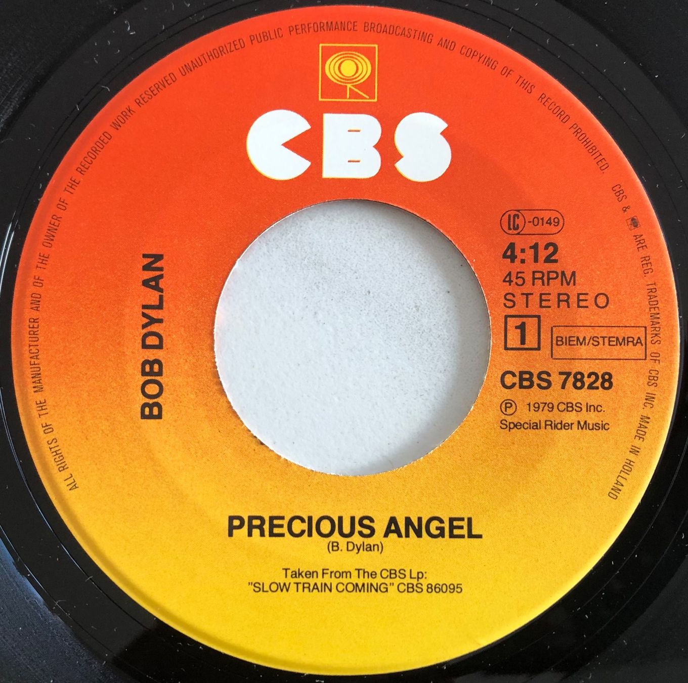 Dischi in vinile: BOB DYLAN - PRECIOUS ANGEL – Usato da Poliez-Pittet venduto da Newtown-Records 2