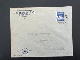 Geschäftsbrief 1935 Decolletage AG Grenchen   (G133)