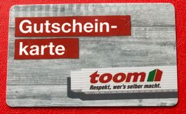 Toom  Geschenkkarten   ohne Guthaben und für Sammler