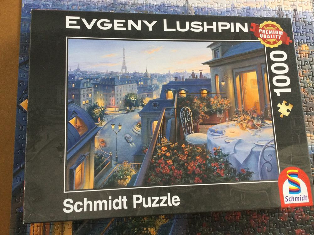 Schmidt Puzzle 1000 pièces : Loup au clair de lune