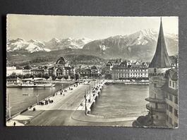 Luzern, Seebrücke und Bahnhof