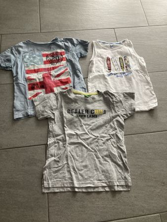 1 ärmelloses 2 T-Shirt gr. 110/116