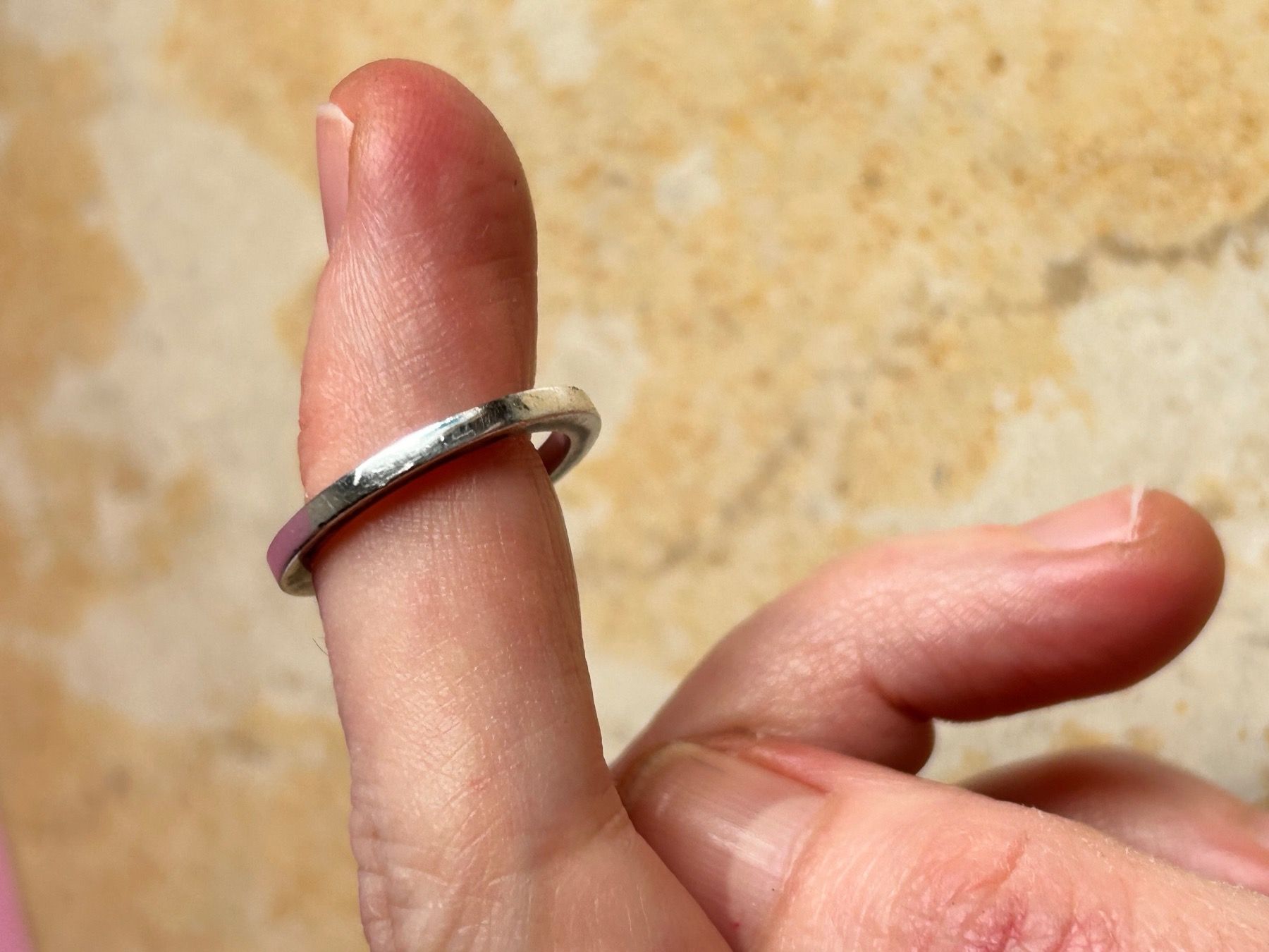 Anelli: Silberring schlicht falsch (54.5) – Usato da Laufen venduto da Bellebellezza 5