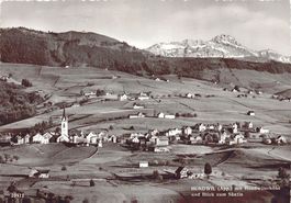 Hundwil mit Hundwilerhöhe und Säntis, gelaufen 1959