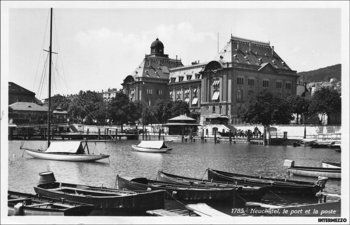 Ansichtskarten: Neuchâtel // Le Port Poste 1932 – Gebraucht aus Basel von intermezzo12