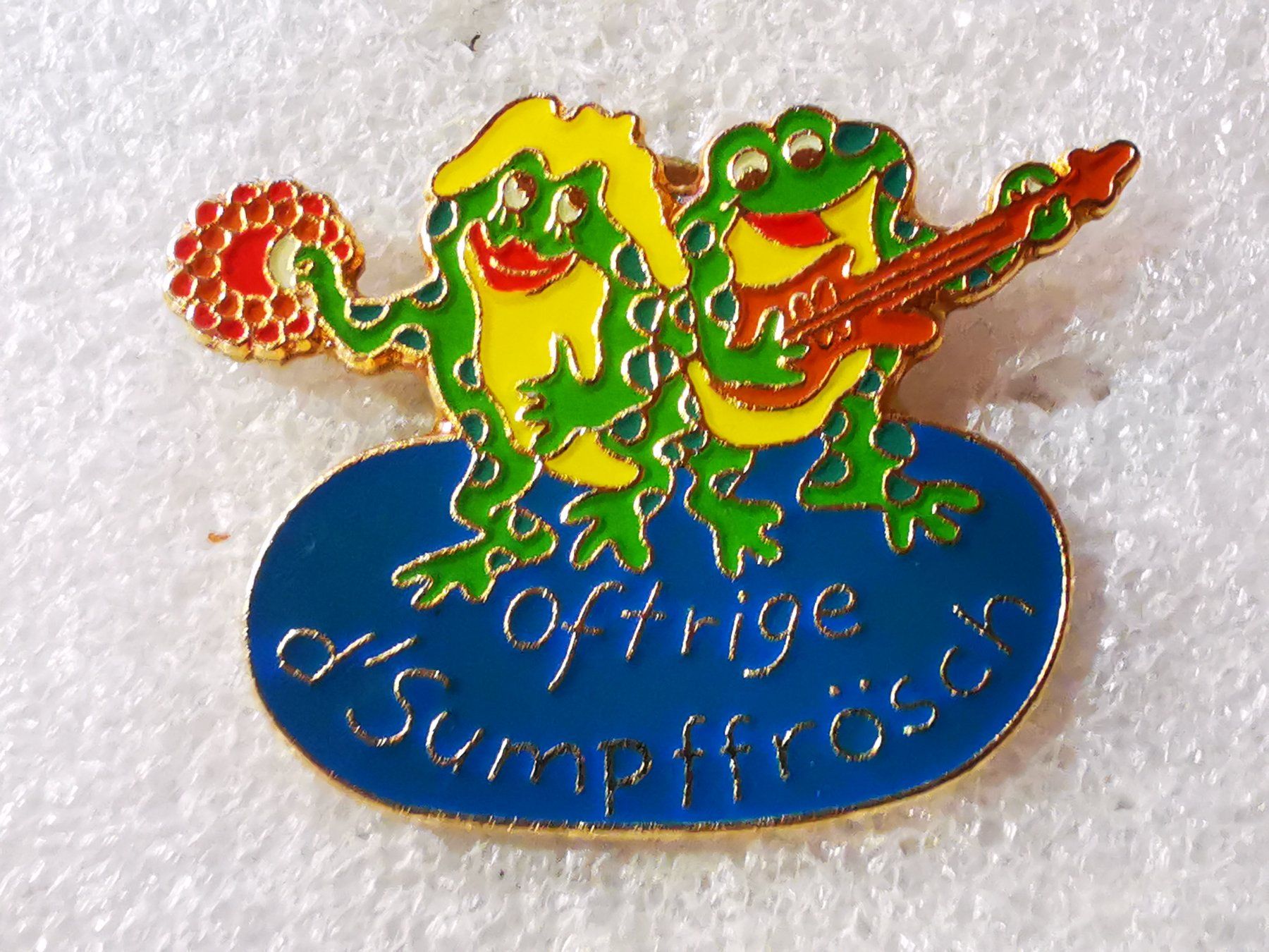 Placchette & Badge: Ansteckpin 112: D Sumpffrösch Oftrige – Usato da Oppligen venduto da Pin-Fall-Shop