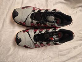 SALOMON XA PRO 3D Gr. 391/3 grau/rot/orange Trail Runner