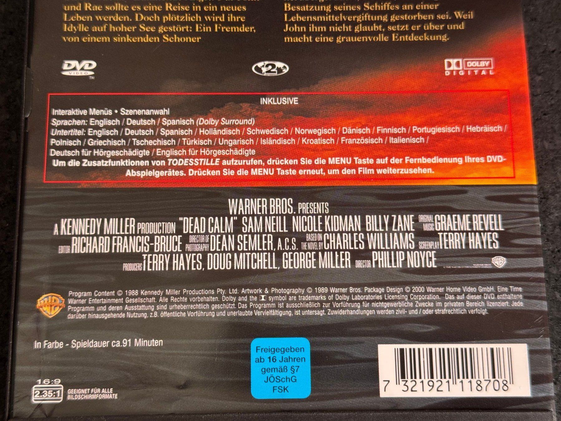Tutti i DVDs: TODESSTILLE "Eine Reise ins Grauen" DVD EN/DE/SP – Usato da Fribourg venduto da tschjoly 3