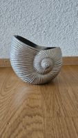 Vase/Dekoschale silberfarben