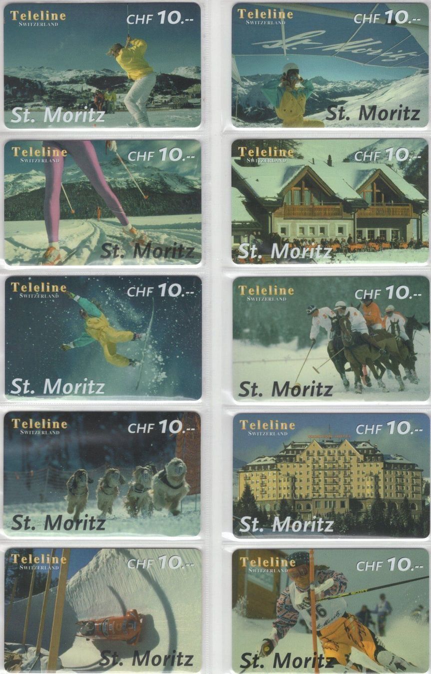 Schede telefoniche: TELELINE Prepaid Serie - St. Moritz – Usato da Eglisau venduto da Chperfins