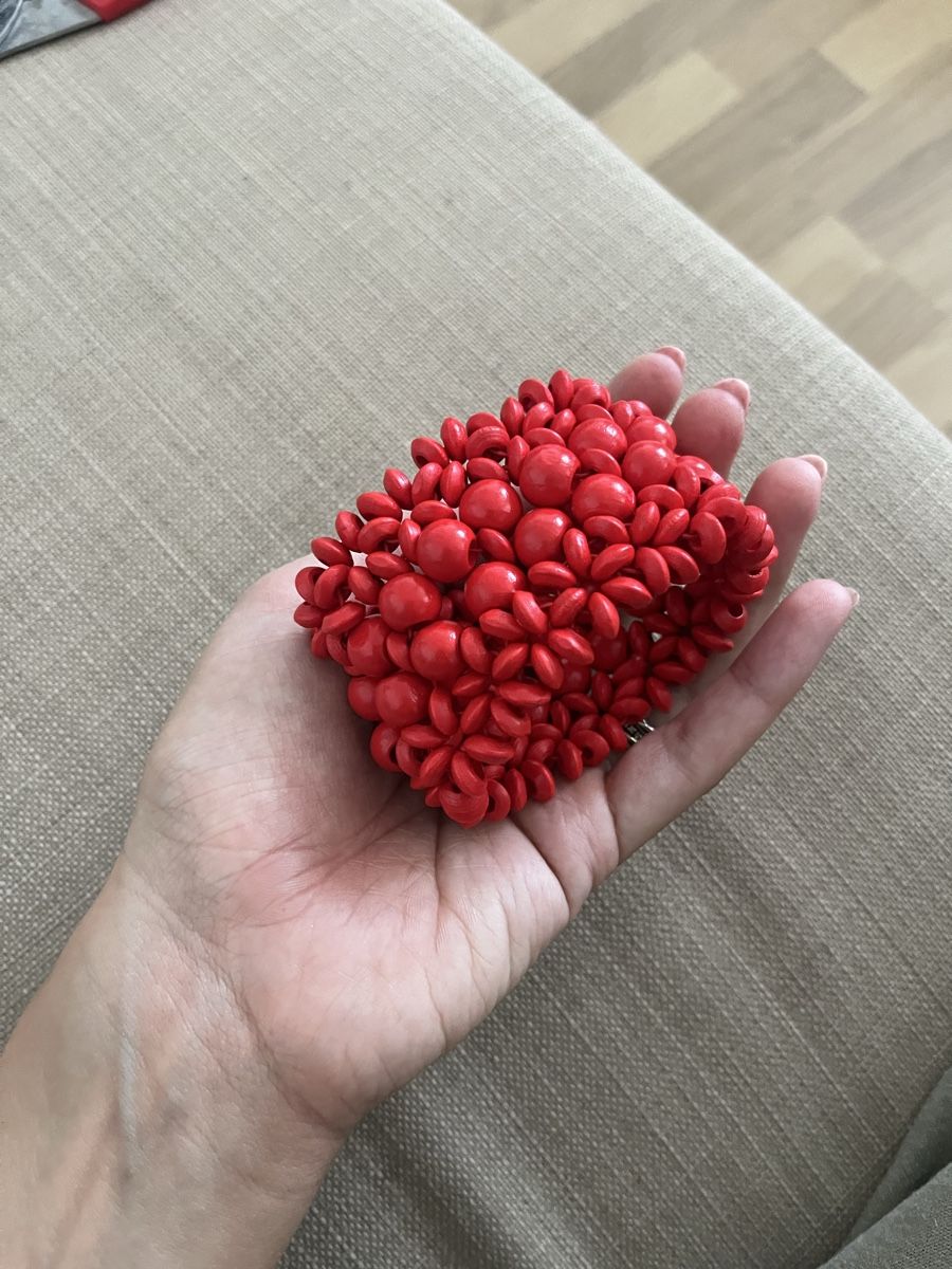 Bracciali & Braccialetti: Red beaded wood bracelet – Usato da Vezia venduto da chi_byp8 3