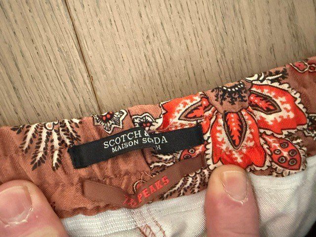Maison Scotch Pantaloni: Scotch & Soda Hose gemustert S – Usato da Bern venduto da howi72 1