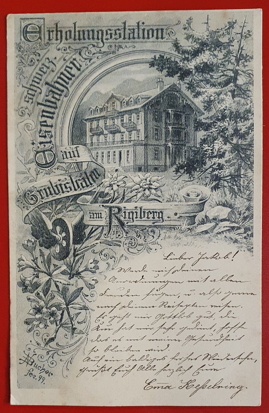 Cartoline postali: Erholungsstation Grubisbalm 1899 – Usato da Kreuzlingen venduto da Rschweiz1