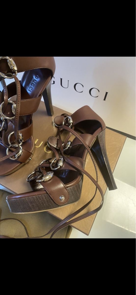 Gucci Damenschuhe: Gucci Sandali a schiava Tg.38 – Neu und originalverpackt aus Mendrisio von SGR85