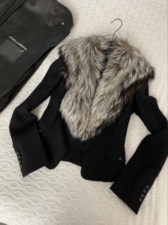 Dolce & Gabbana Blazer / Jacke aus Fuchs und Cashmere