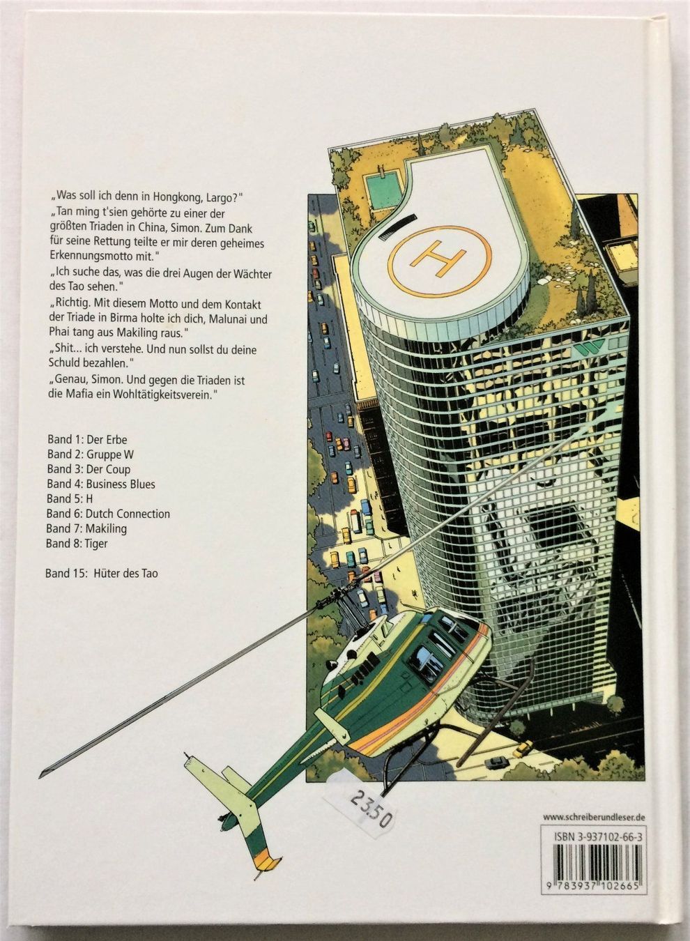BD: LARGO WINCH - Band 15 - Hüter des Tao – D'occasion à Schaffhausen par durruti 7