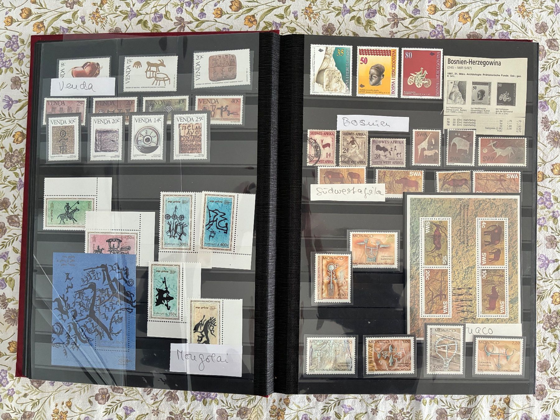 Alle Briefmarken: Thema: Felszeichnungen – Neu (gemäss Beschreibung) aus Burgdorf von Accipiter_nisus 2