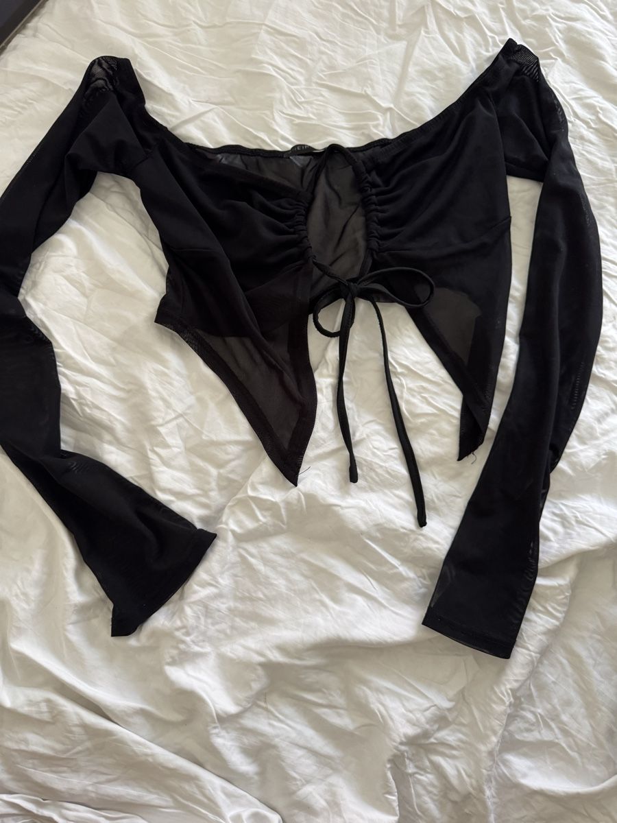 Tops: Damen Oberteil schwarz transparent Grösse S  – Gebraucht aus Zürich von lak_fr2n 1