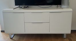 White Sideboard 2 Drawers 2 Doors, Scandinavian style
