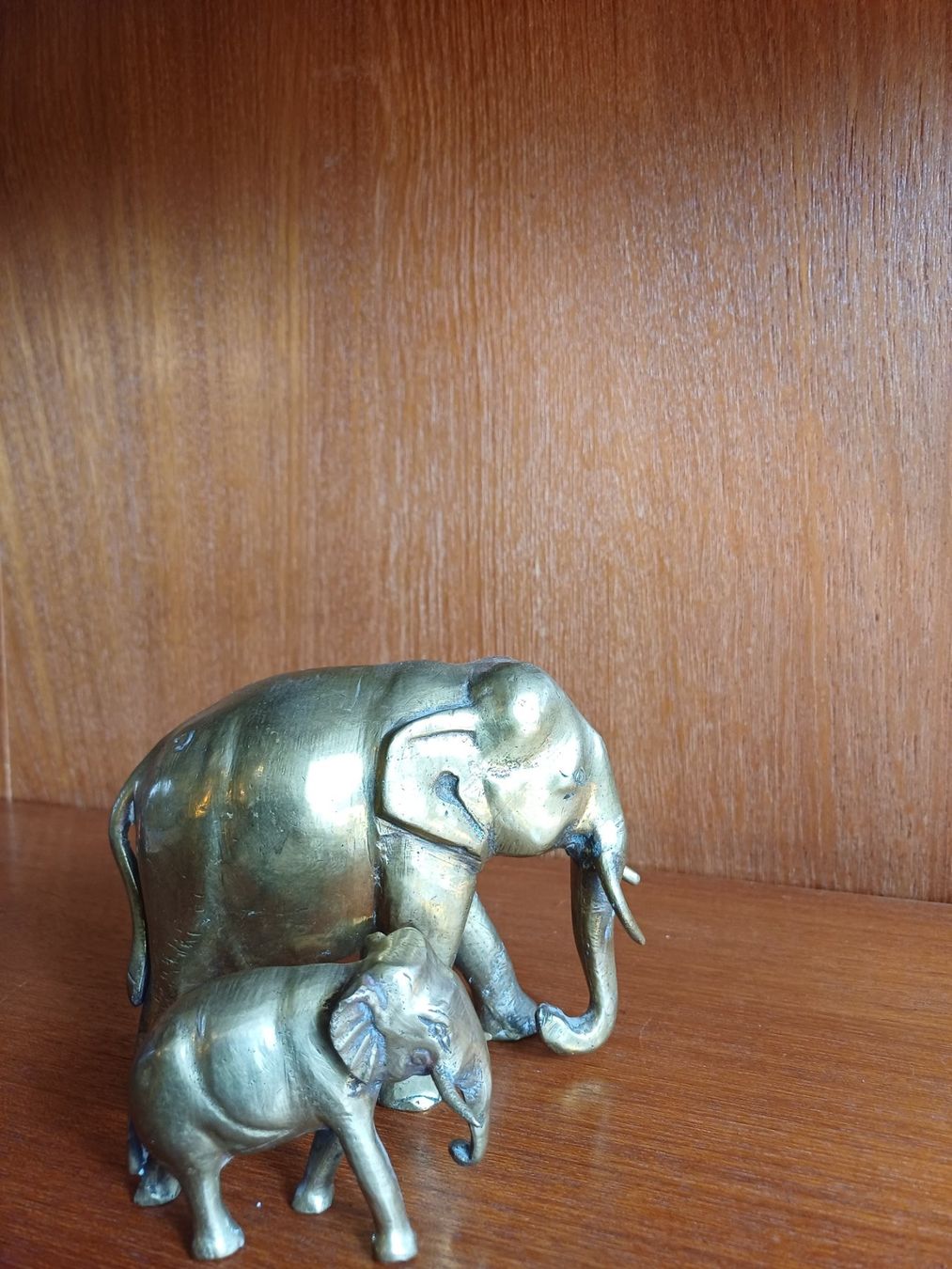 Figuren: 2 Messing Elefanten Figuren Deko Vintage – Gebraucht aus Neftenbach von QuiQuo 2