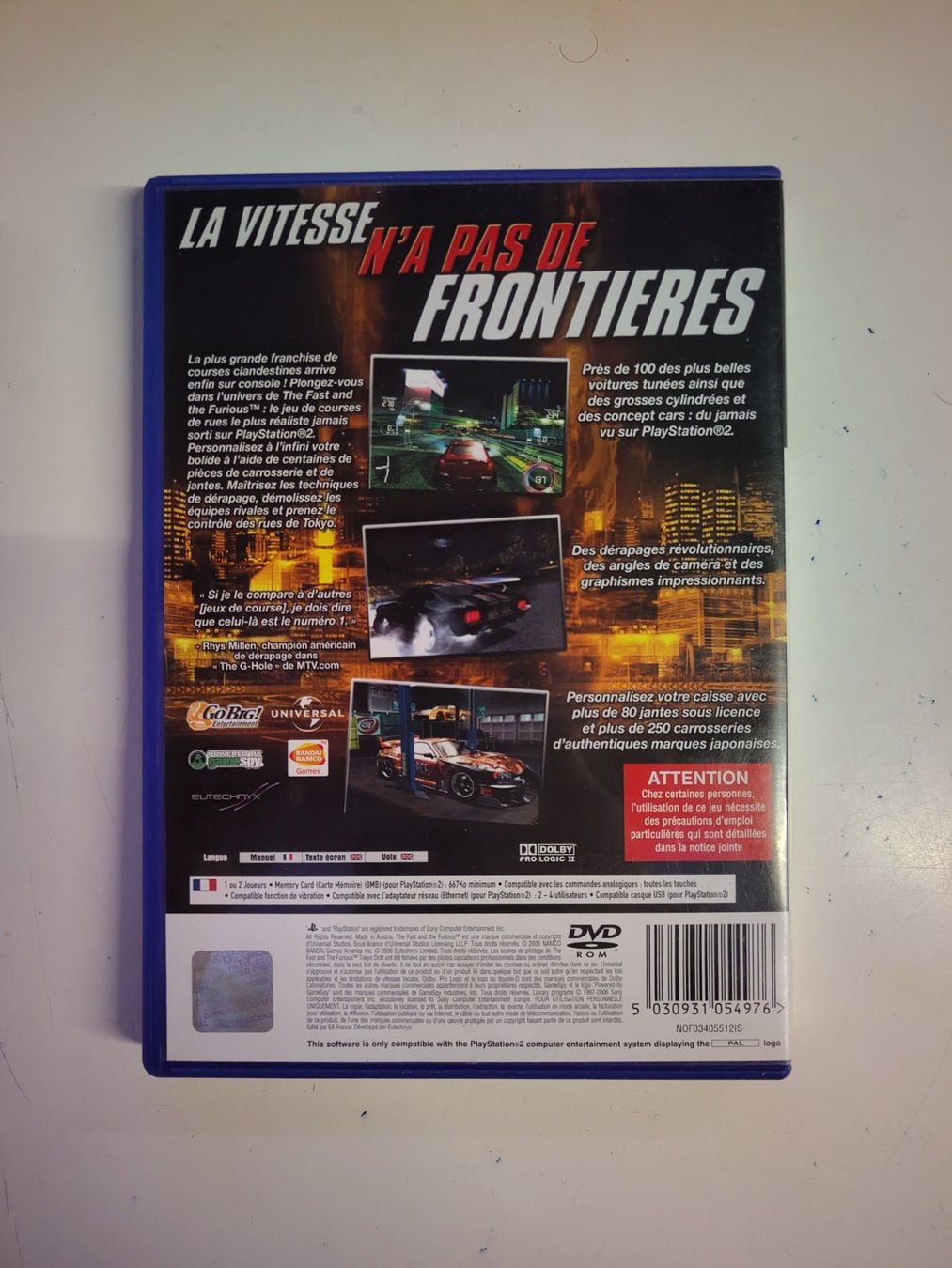Sony Giochi: Jeu PS2 - The Fast and the Furious – Usato da Saxon venduto da dan_drn5 1