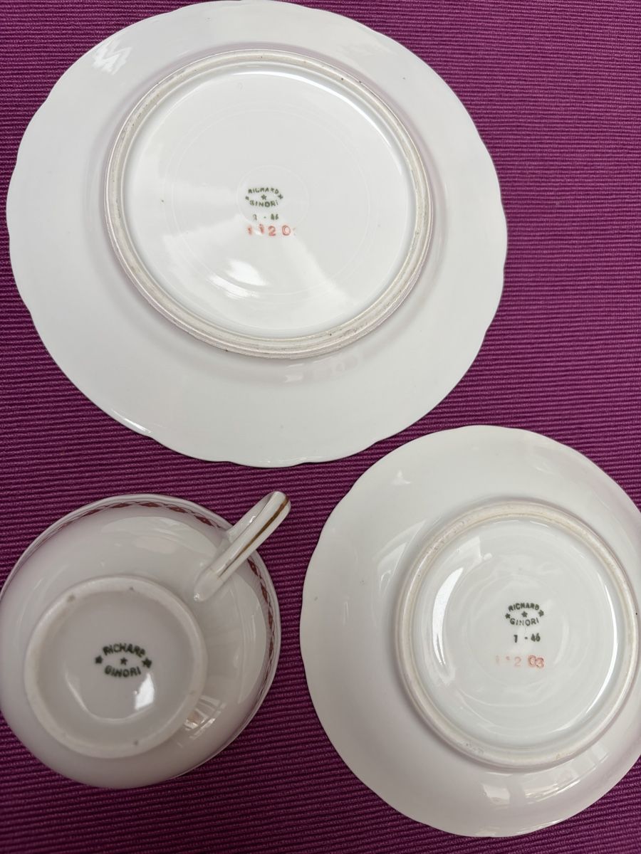 Ginori Set di piatti: Richard Ginori Kaffee-Service – Usato da Holderbank AG venduto da nsz_8nzl 4