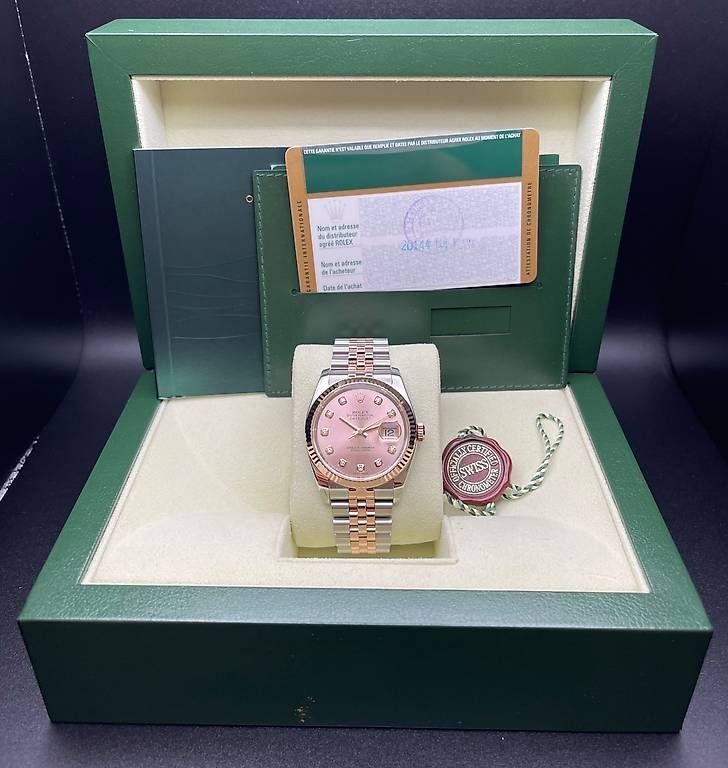 Rolex Orologi: Rolex Datejust 36  Ref. 116231 Jubilee Rosé Diamond – Usato da Lugano venduto da luganotopwatches 8