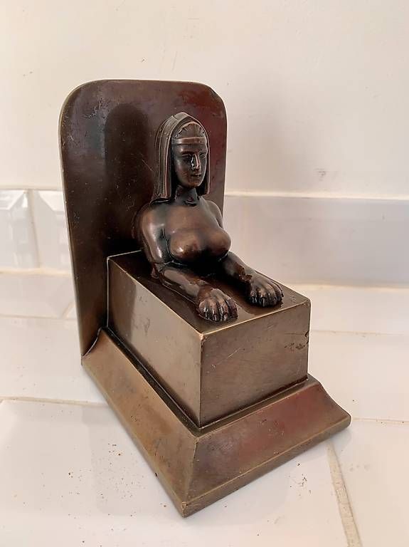 Statuette: Sphinx bronze art deco – Usato da Montreux venduto da Barber_Swiss_Vintage