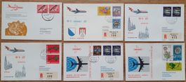 6 Swissair Erstflüge 1968