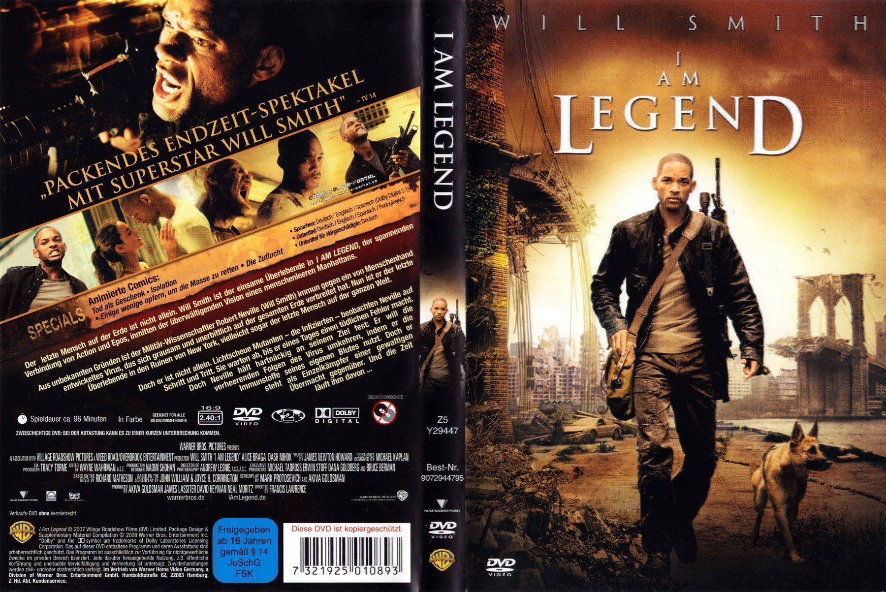 Tutti i DVDs: I AM LEGEND (2007) – Usato da Gelterkinden venduto da Tri-Tra-Trallala 2