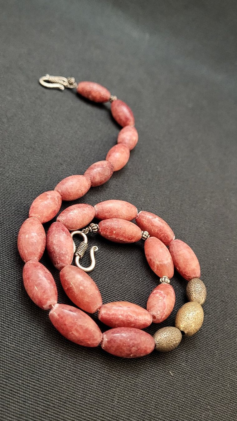 Catenine: Collier Rhodochrosit / Silber – Usato da Basel venduto da spinne02 1