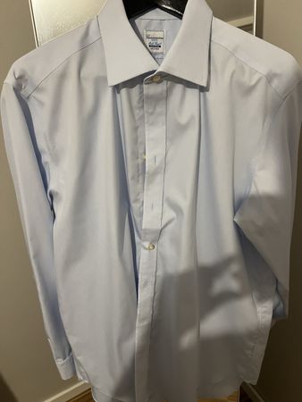 Camicia Camicissima no iron azzurra taglia 45, cotone