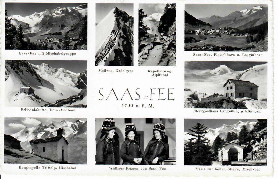 Ansichtskarten: Saas - Fee – Gebraucht aus Hochdorf von Ziegel-16