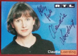 Claudia Loerding Autogramm signiert Foto 10x15cm