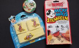 Micky Maus Geschenkset für Kinder, Walt Disney ca 1987