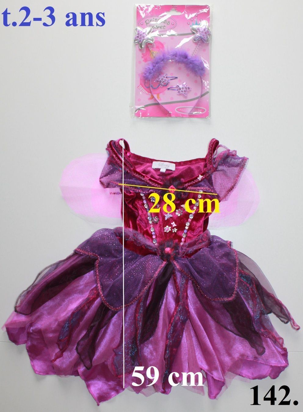Costumi: Costume fée / Fee  -  Disney   t. 2 - 3 ans – Usato da Peseux venduto da CoolShoping 1