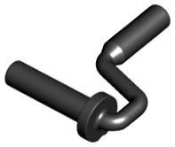 Lego 6x Utensil Farbroller(12885) schwarz