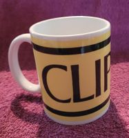Coole weisse Kaffeetasse Cliper neu!